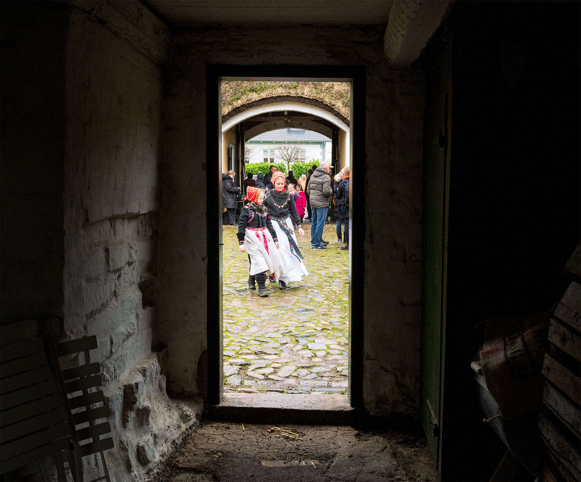 Billeder fra fastelavn på Amagermuseet