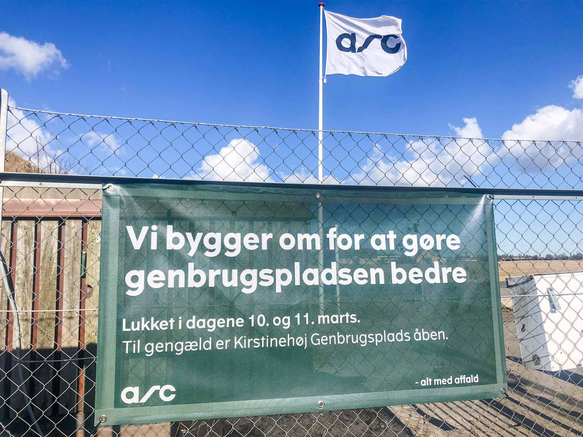 Genbrugsplads lukkes kortvarigt