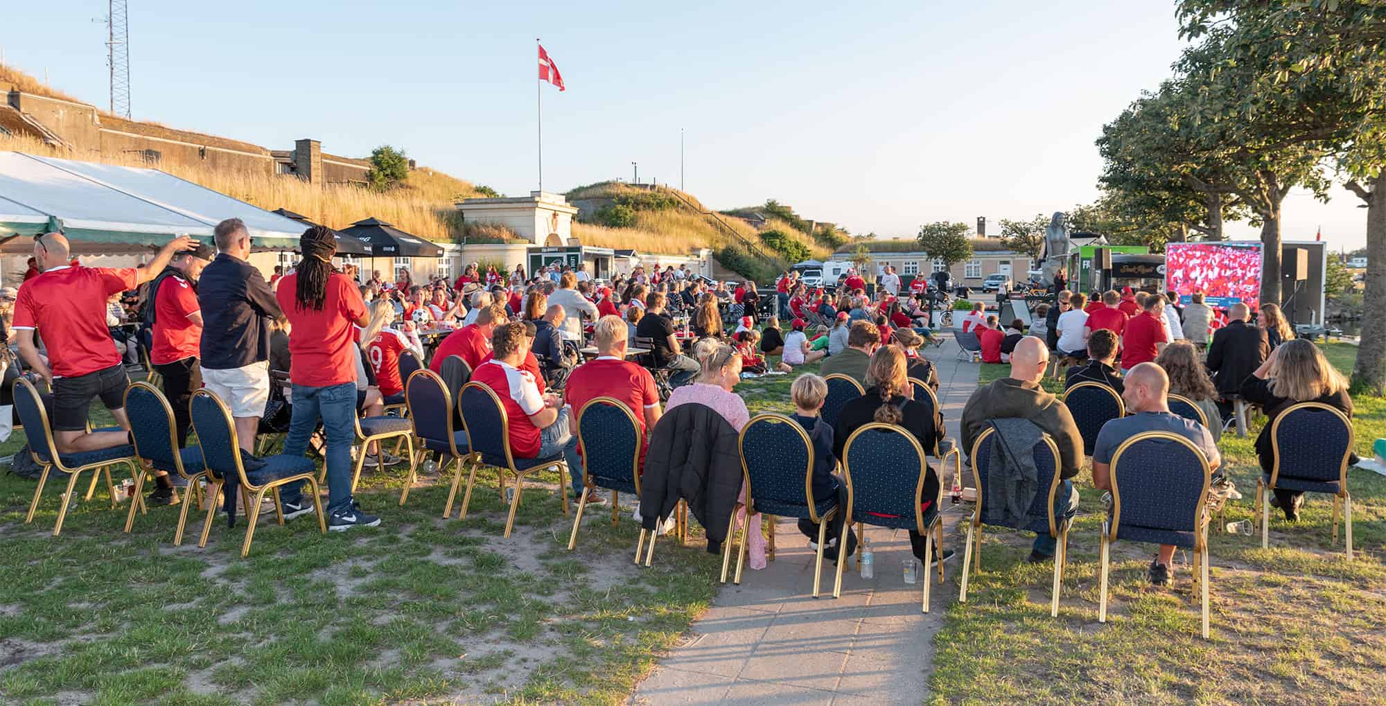 Fodboldfest på Drag­ør Fort