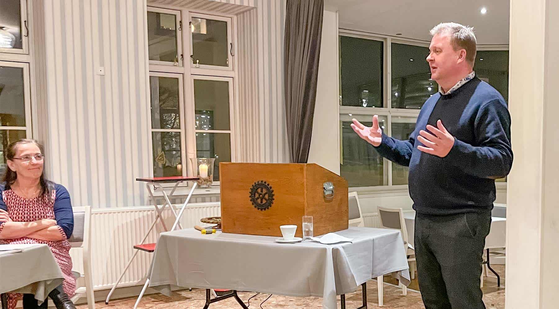 Borgmesteren på besøg i Rotary Klub