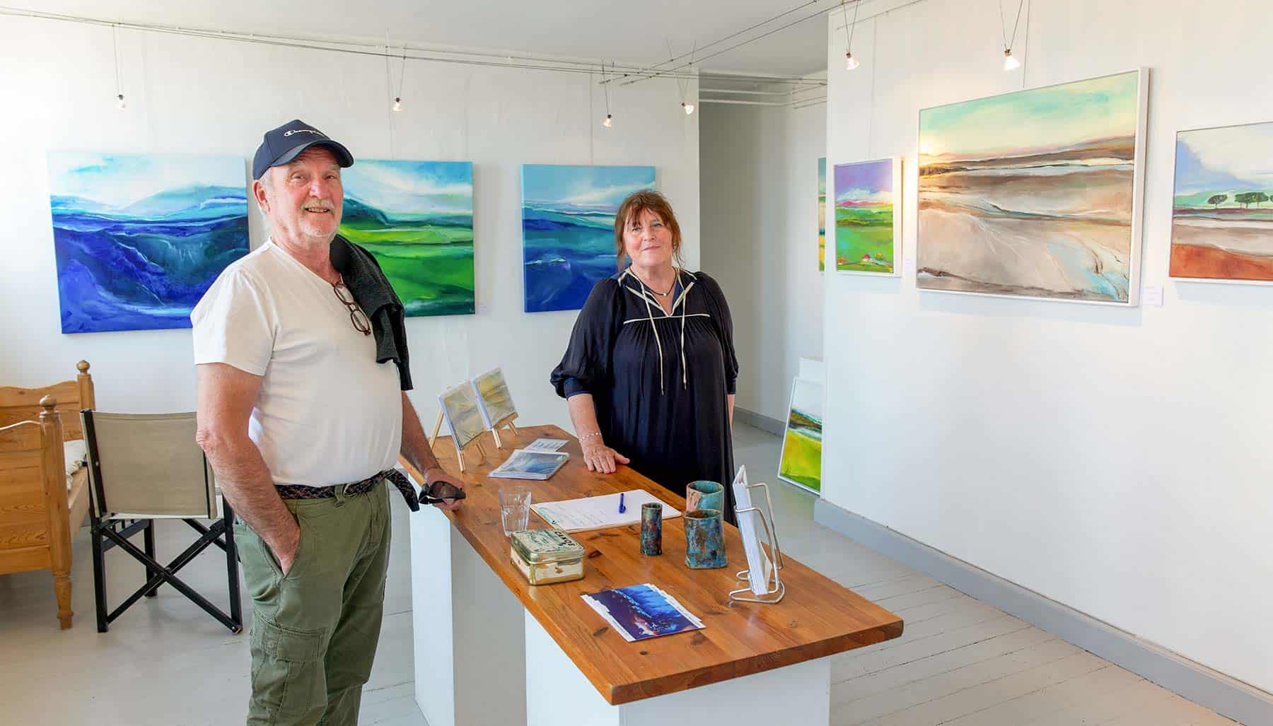 På galleri i pinsen