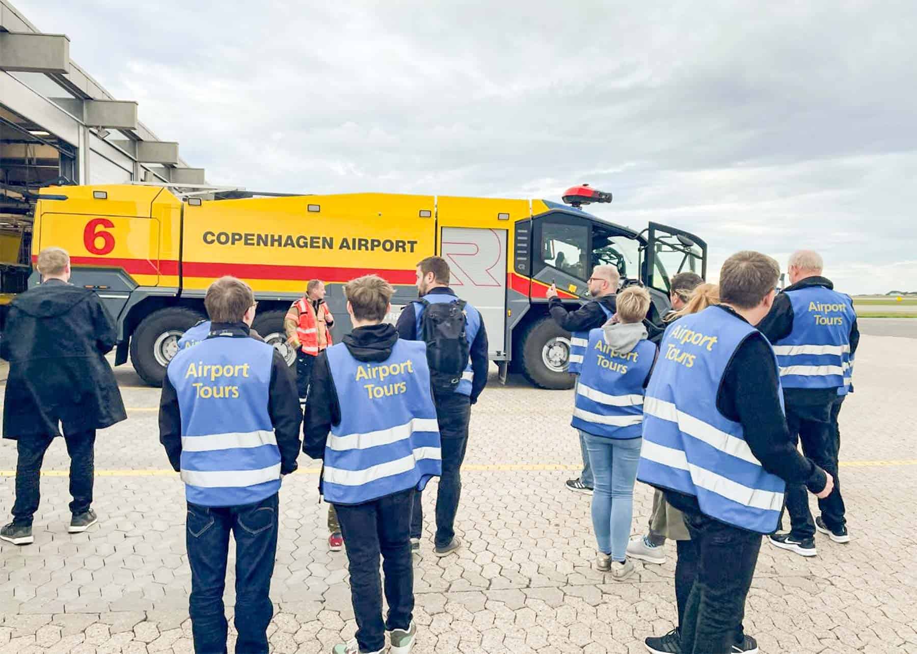 På rundvisning i lufthavnen