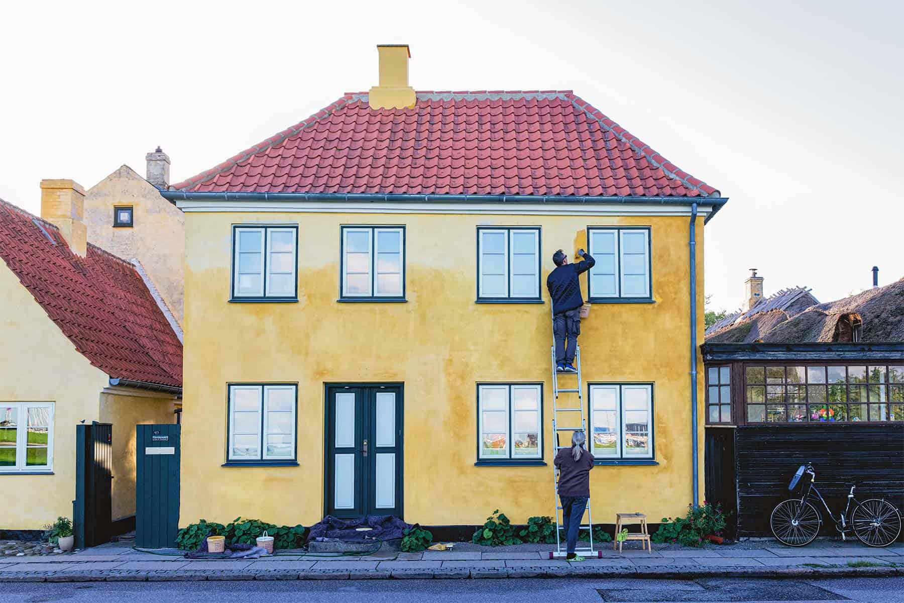 Kalkning i den gamle by