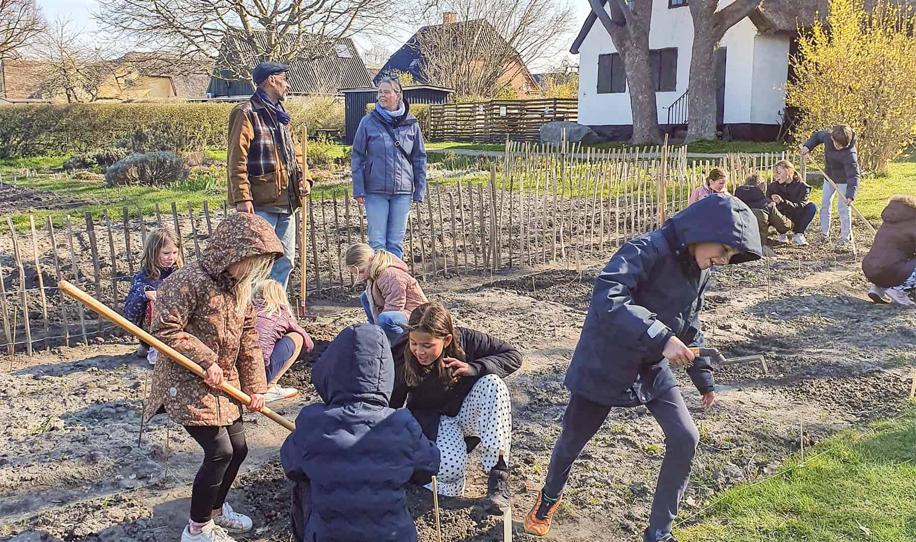 Godt gang i skolehaverne