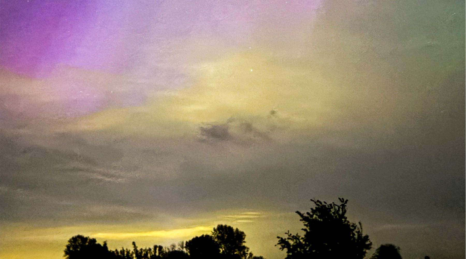 Nordlys over Danmark