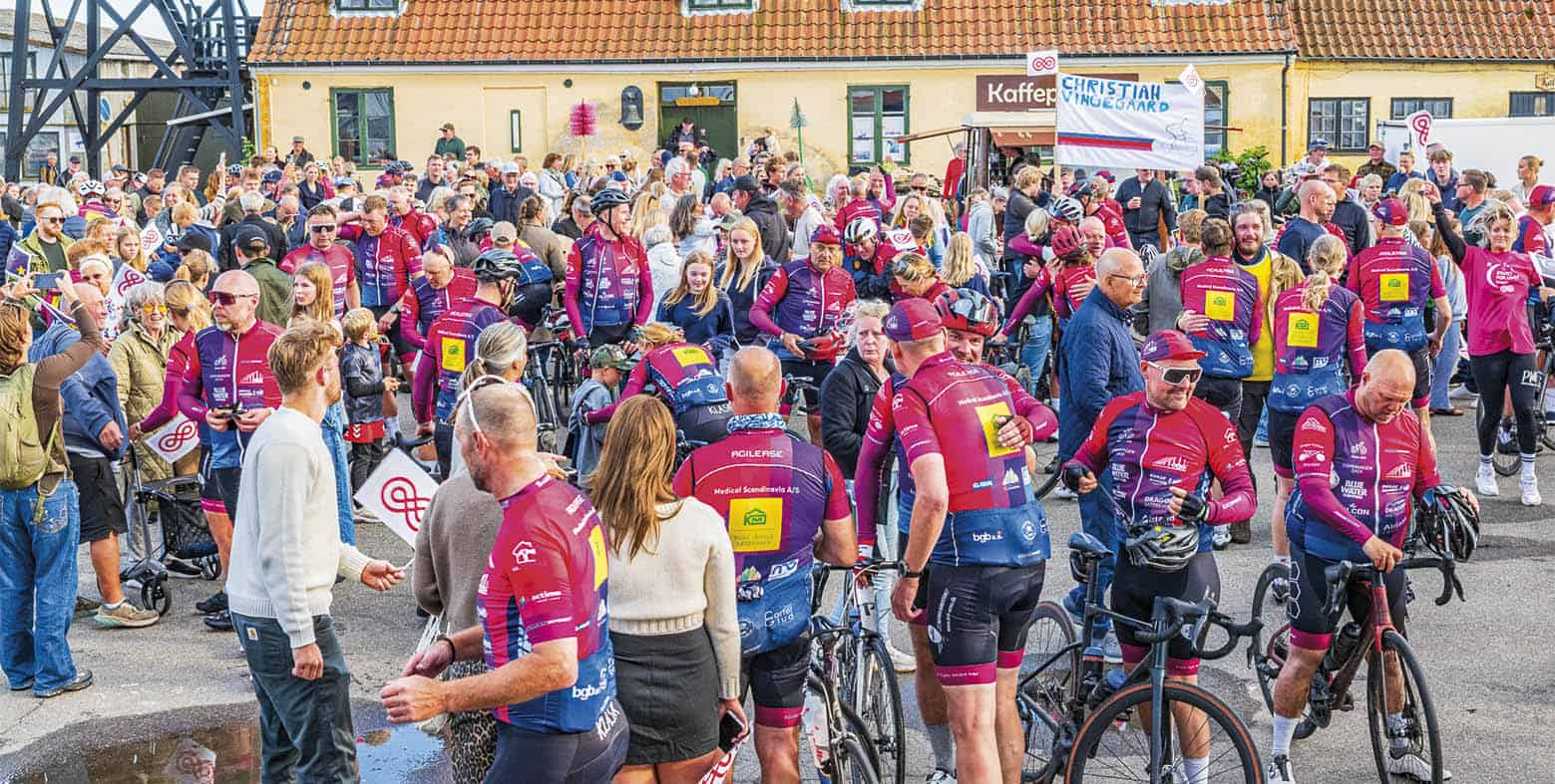 Våd stafet på havnepladsen