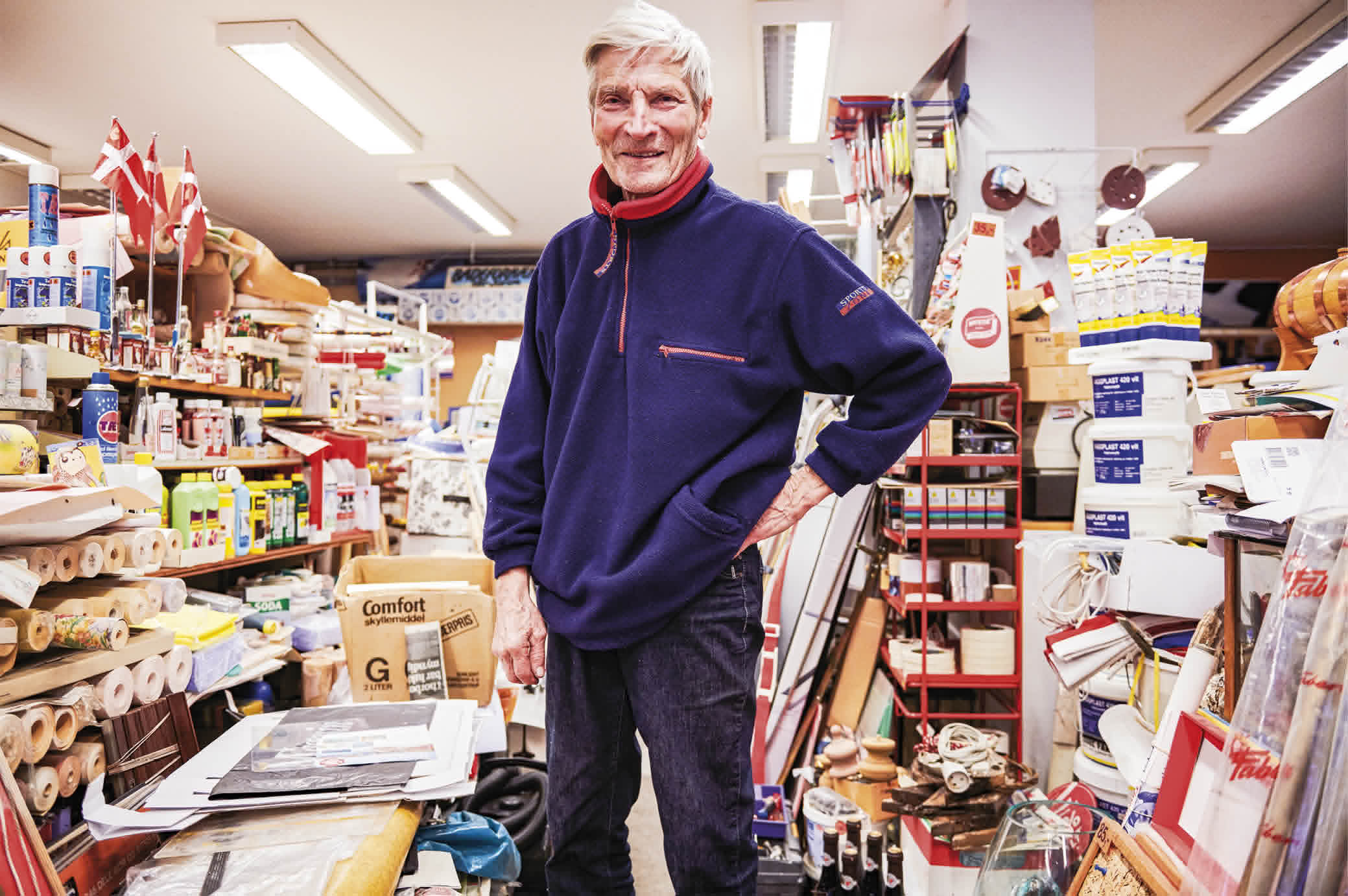 Lokal farvehandel på museum