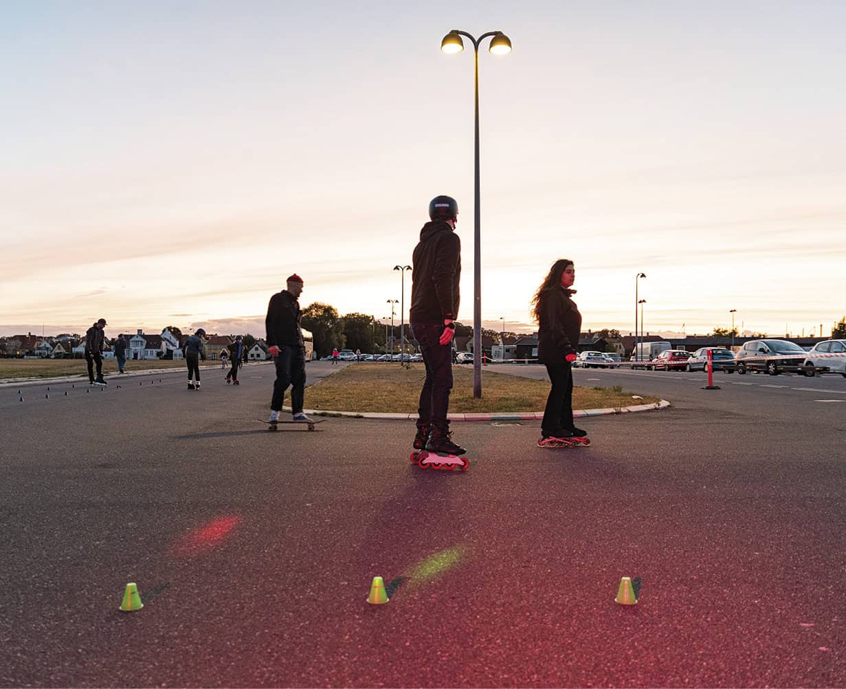 Festlig kamp for skatepark