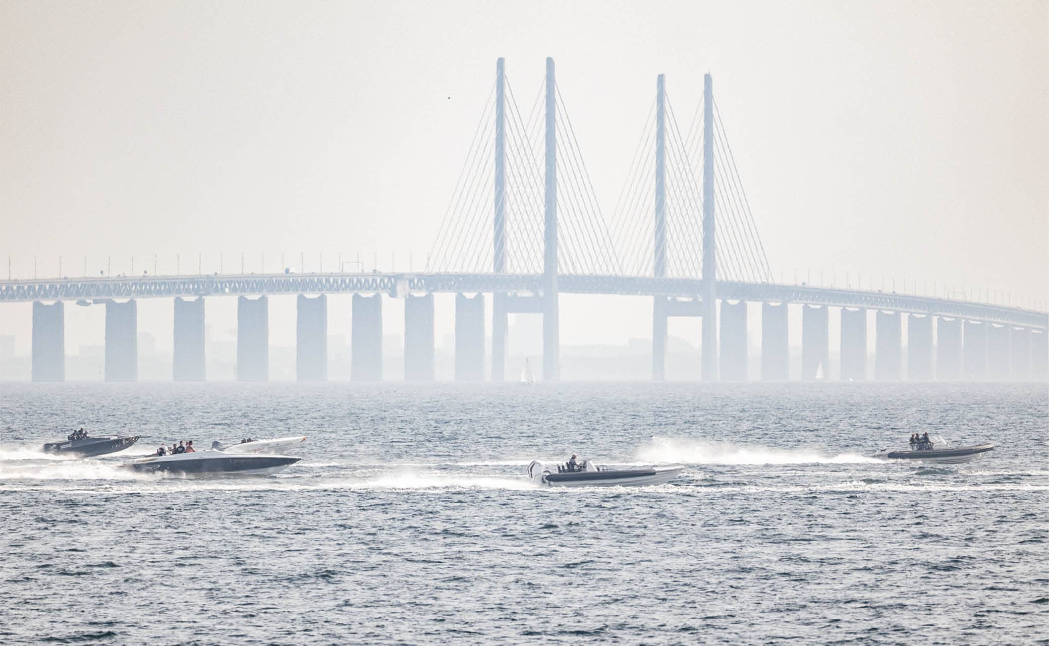 Muskelbåde mødtes i havnen