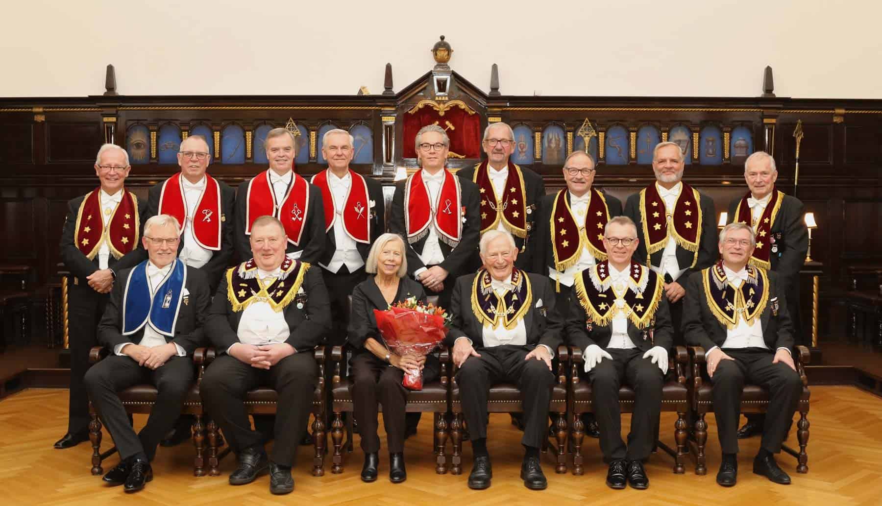 Hyldest til Claus Ehlers for 50 års medlemskab af Odd Fellow Ordenen