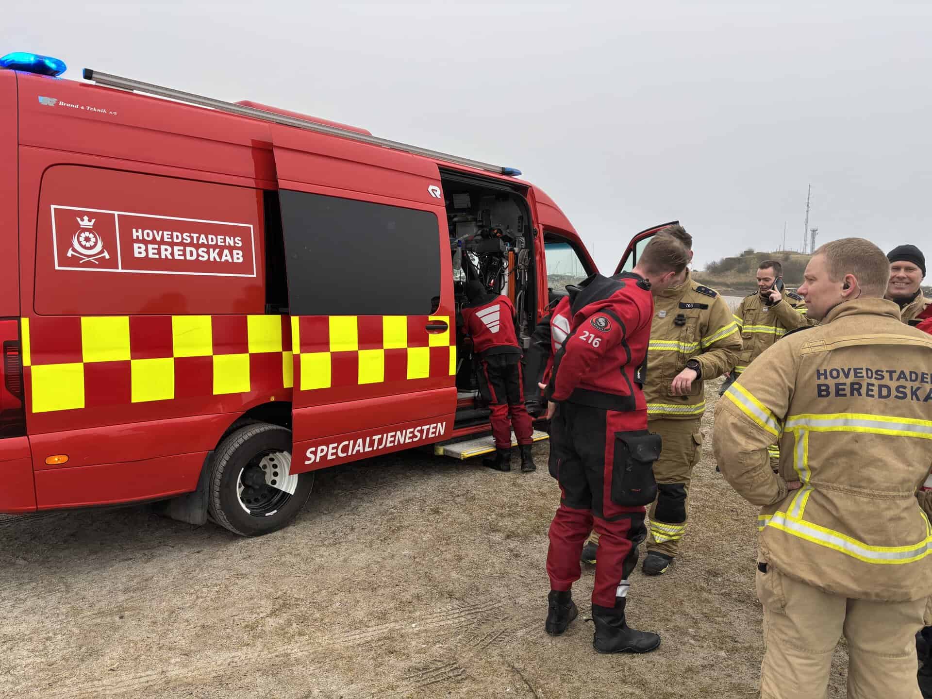 Efterlyst person fundet i vandet ved Dragør Søbad