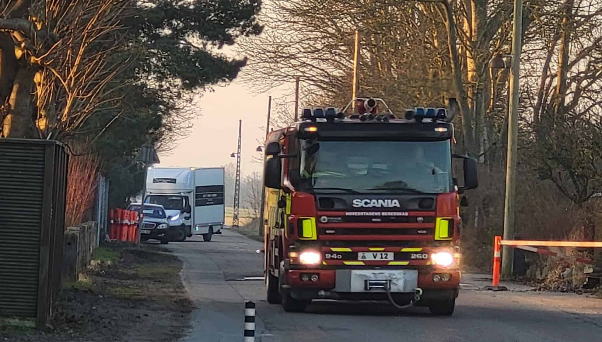 Brandbiler blev sendt til industrikvarter