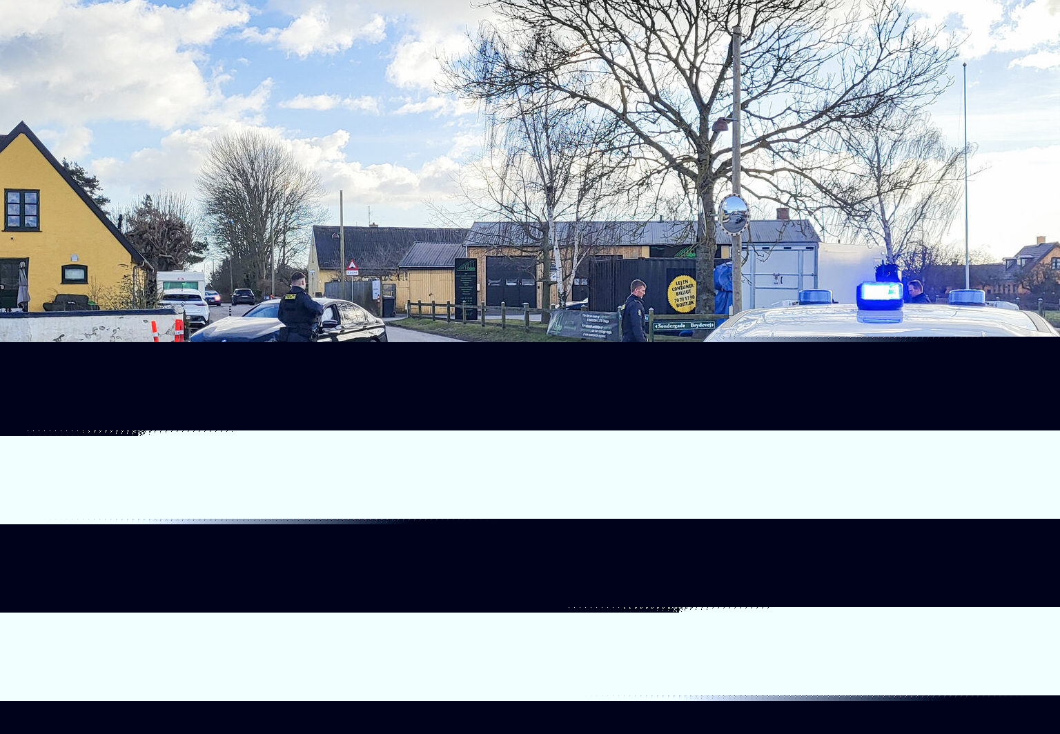 To biler i sammenstød i Store Magleby-kryds