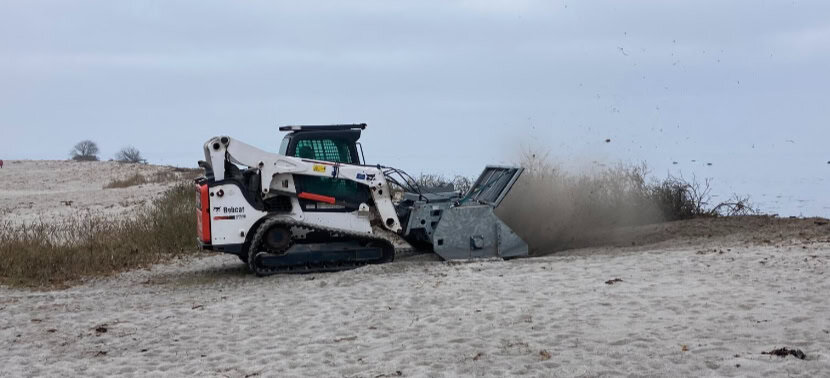 Invasive roser måtte lade livet