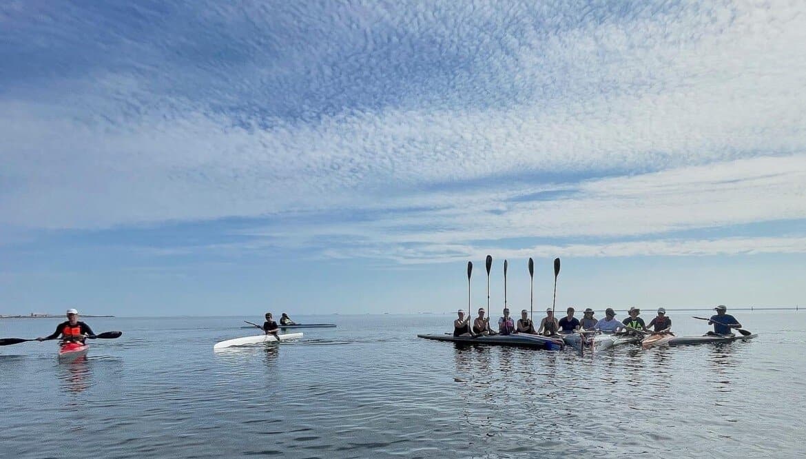 Dragør padler med kajakklubben