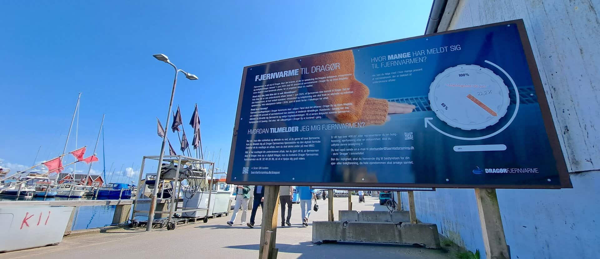 Hvor mange tilmeldte sig fjernvarmeprojektet? 