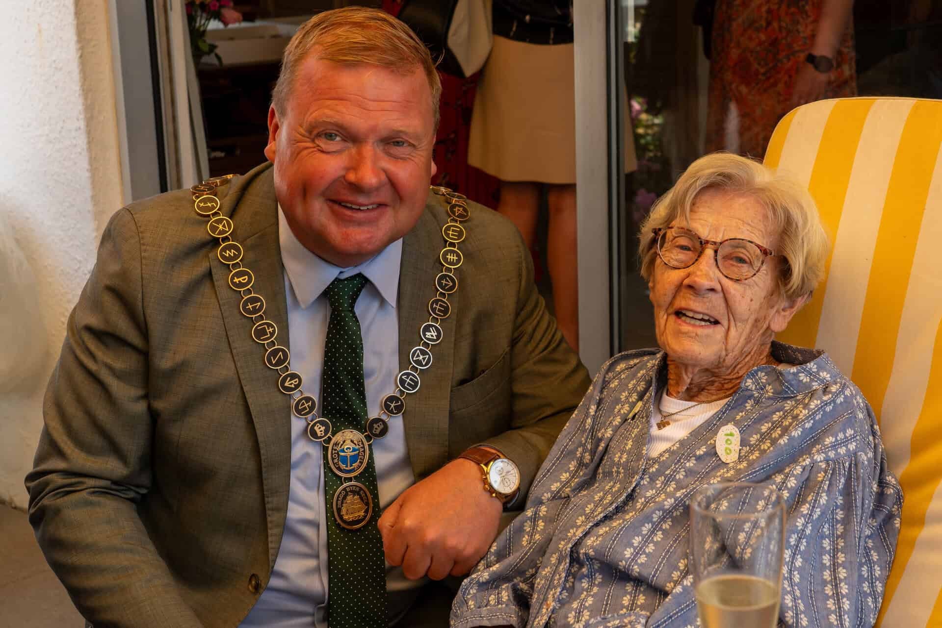 Inger Møller Jensen fejrede 100 års fødselsdag med stil