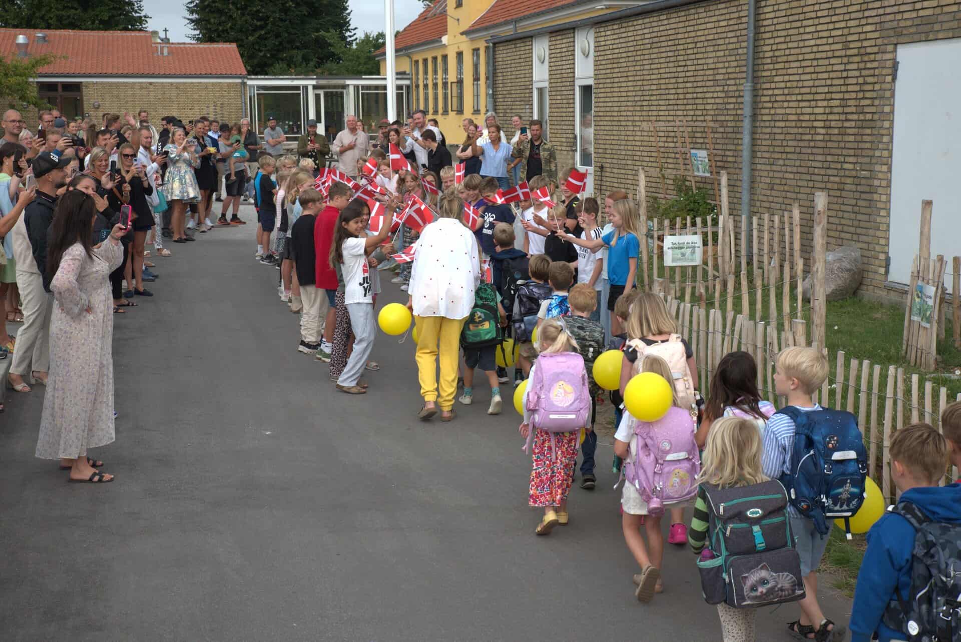 Første skoledag for børnehaveklasserne i Dragør