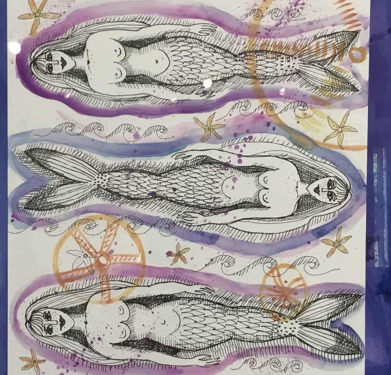 Vævning og farver i havnegalleriet