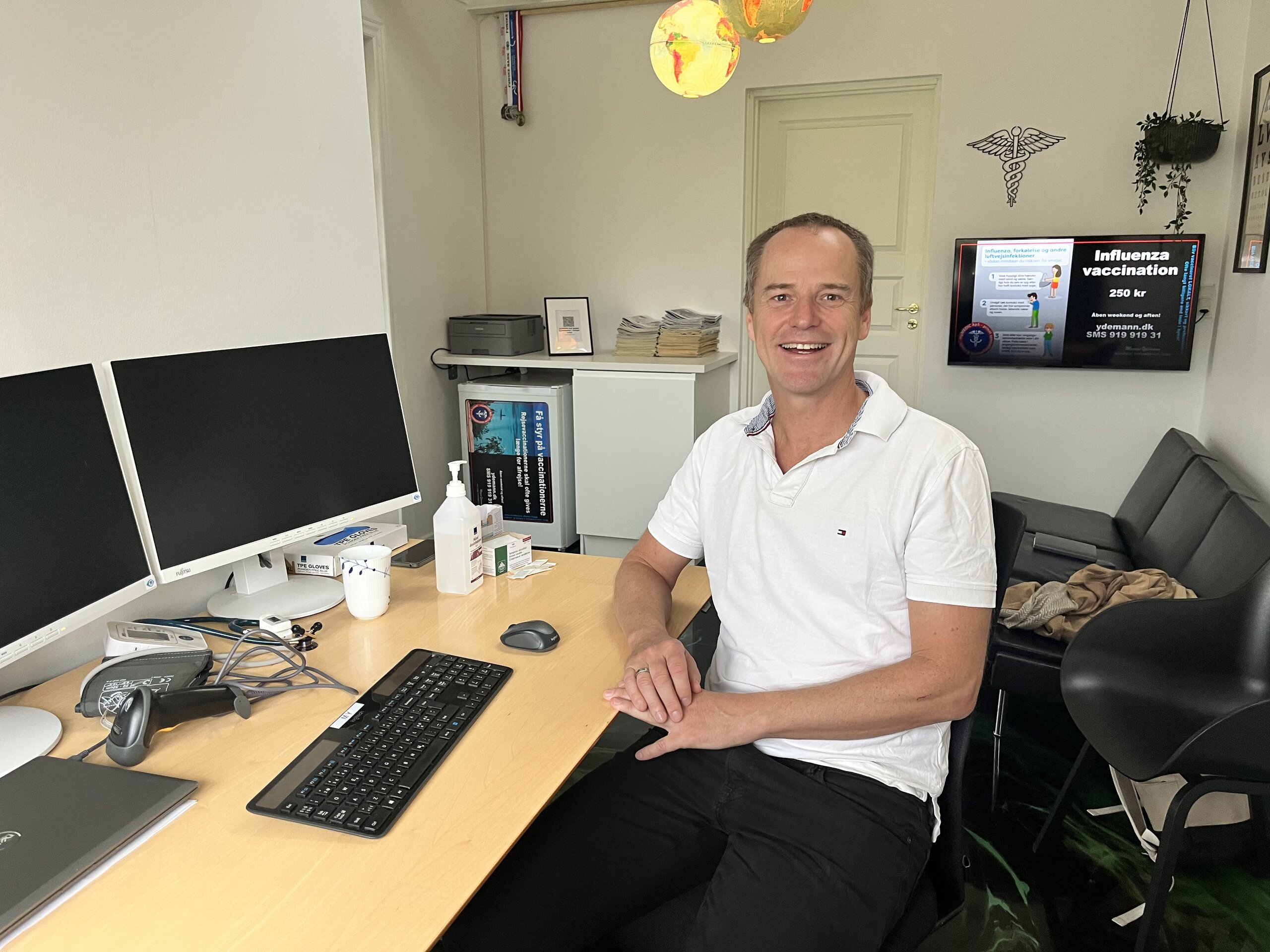 Mogens vaccinerer, når det passer i patienternes liv – og i hans