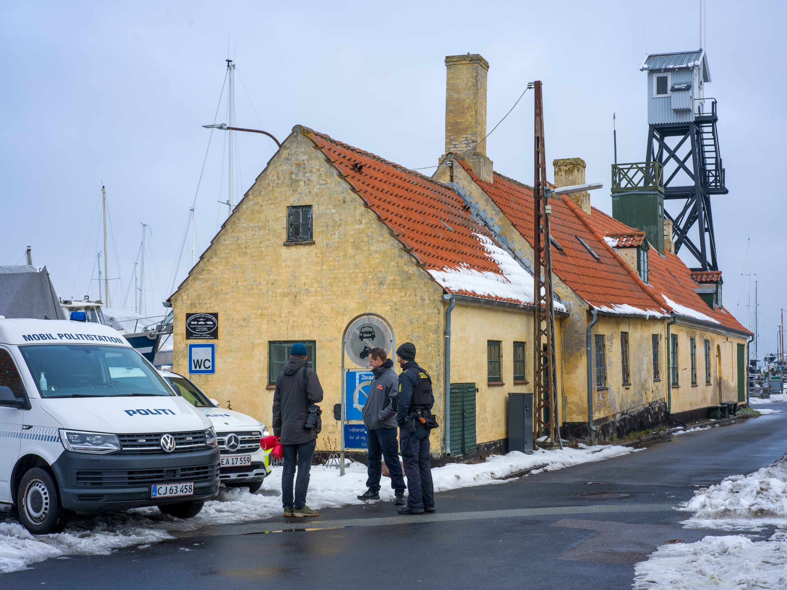Politi på havnen