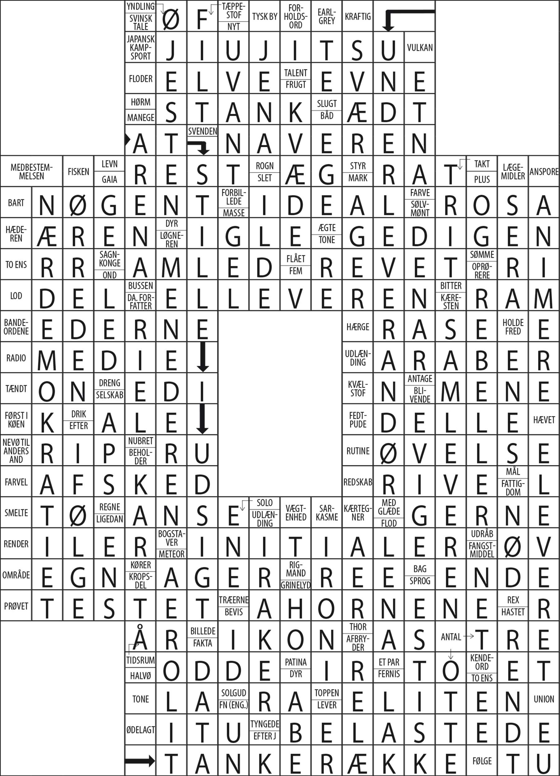 Løsninger på ugens hjernevridere nr. 23 – 2026