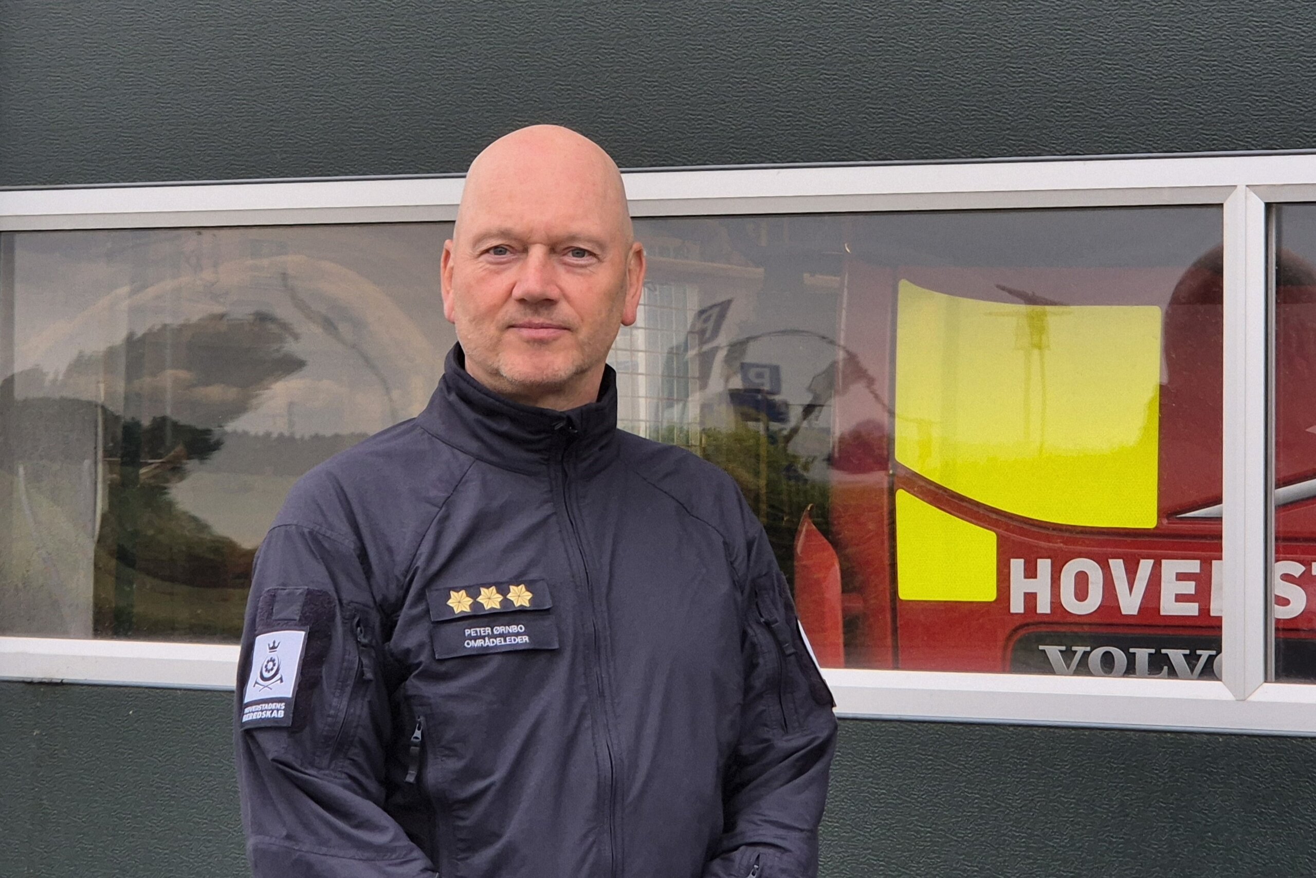 Ild i plæneklipper på Rosenlundsvej
