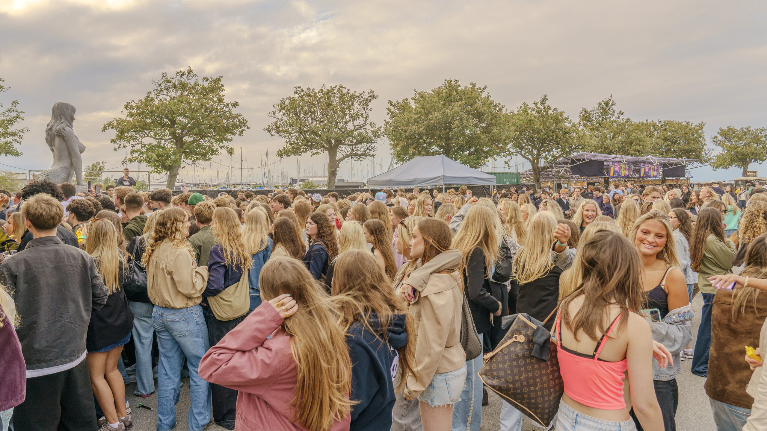 Unge og voksne festede til Fortet Live